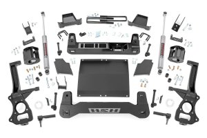 Chevrolet Silverado 1500 Suspension Lift Kit - Rough Country - 4 Inch Lift, Diesel - '19-'24